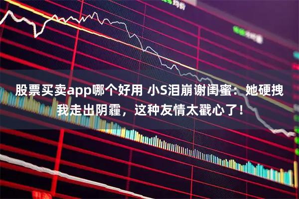 股票买卖app哪个好用 小S泪崩谢闺蜜：她硬拽我走出阴霾，这种友情太戳心了！